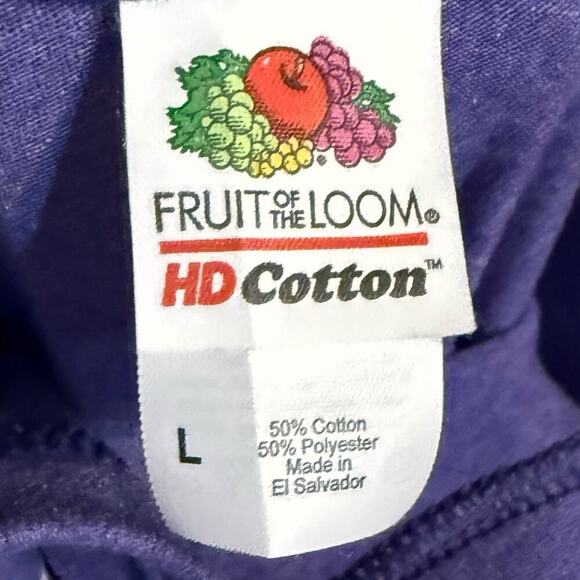 Fruit of the Loom TCU T-Shirt Mens Frogs Up Horned Frogs Tee Size L - Picture 3 of 5